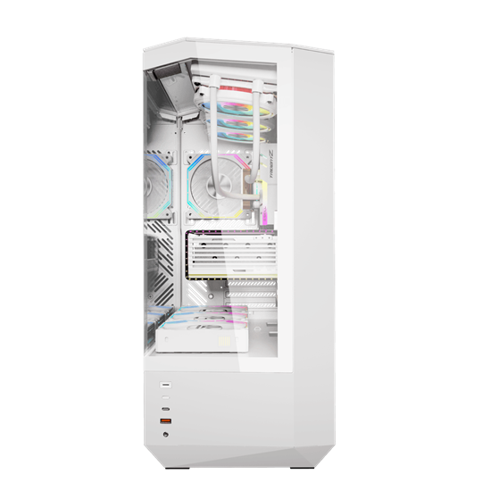 Kasë Darkflash DY460 / ATX Mid-Tower / 4x120mm ARGB / USB Type-C / Xham i Temperuar – Bardhë 4