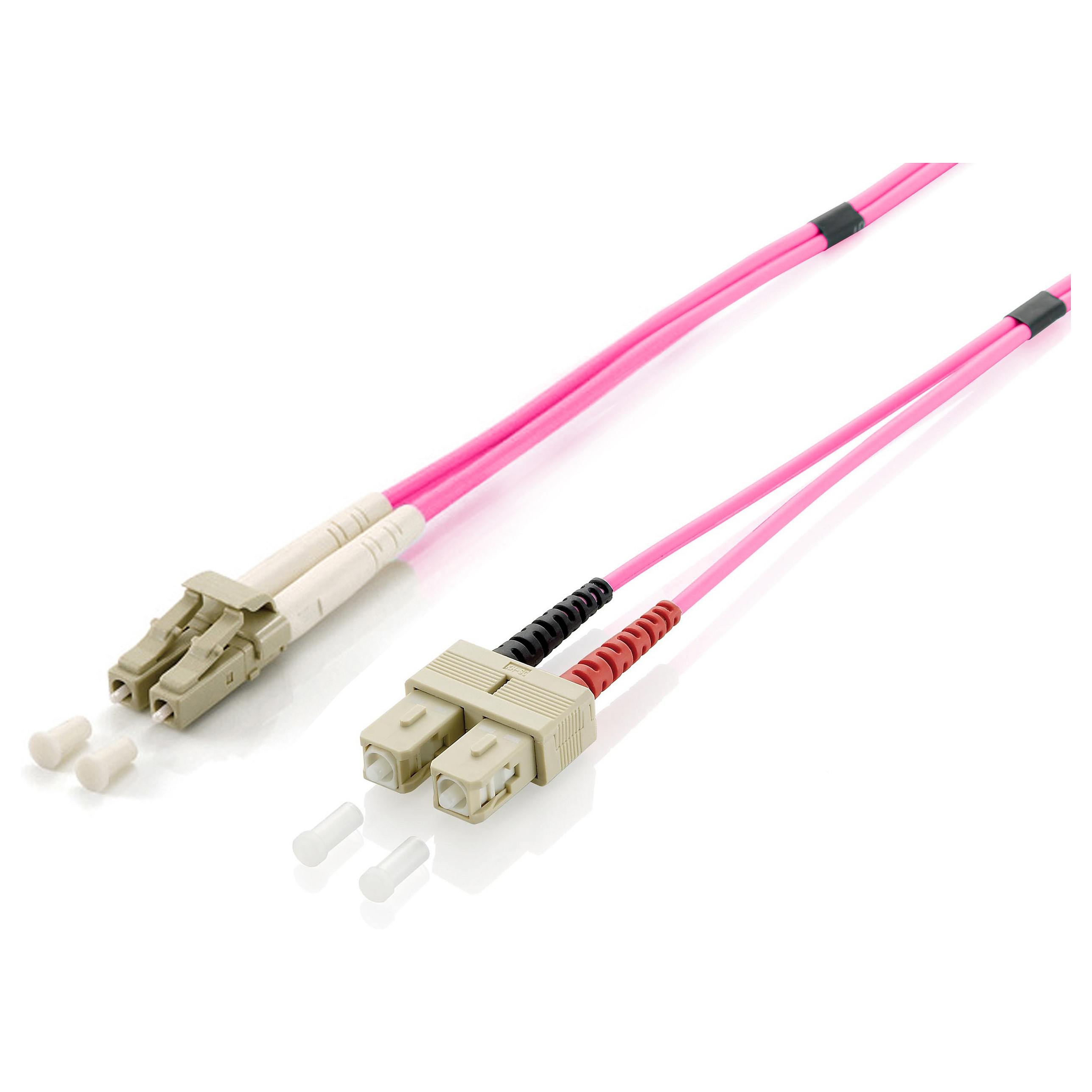 Kabllo për Rrjet Equip LWL Patch Cable LC–SC / 0.50m / Multimode Duplex OM4 – Polybag