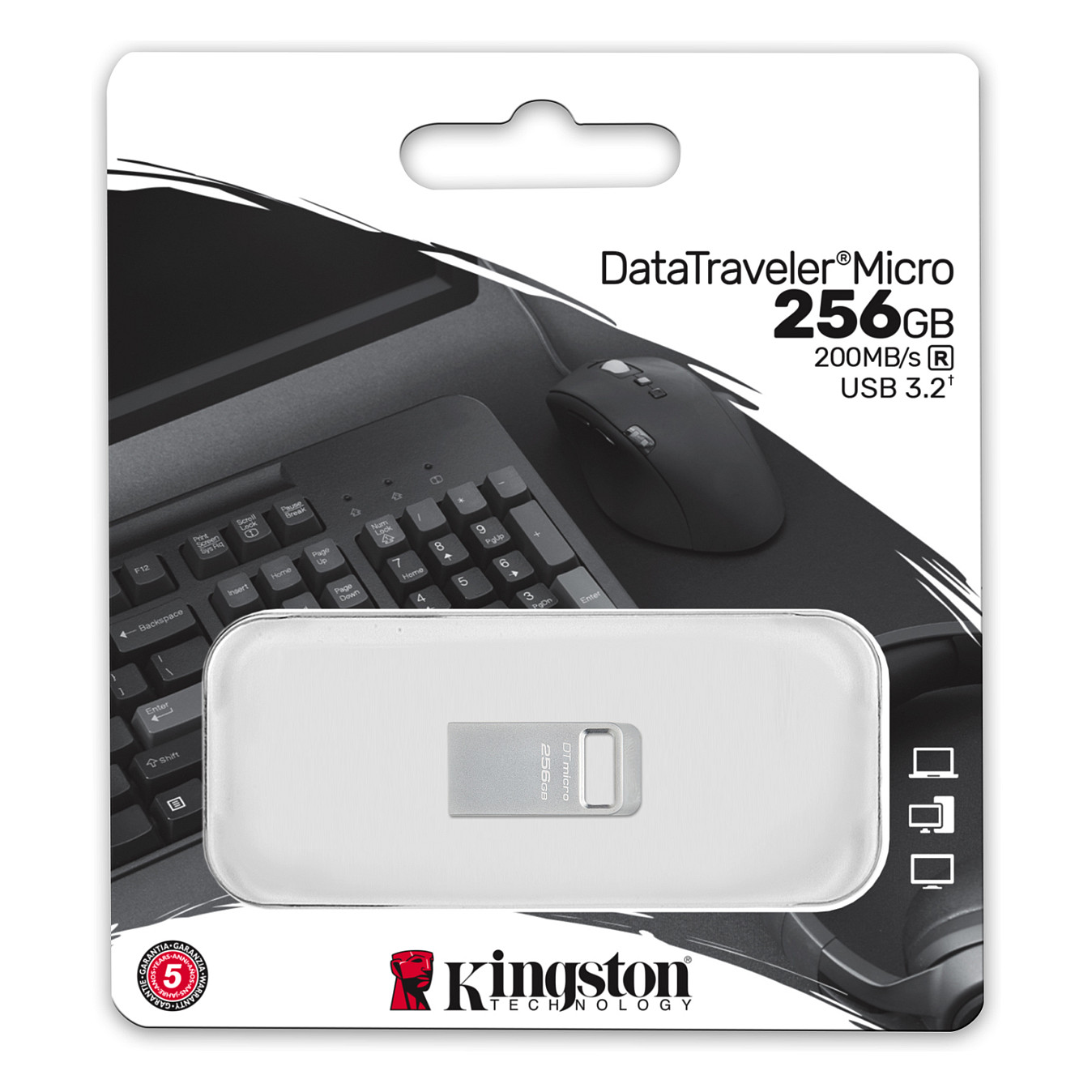 USB STICK 256GB USB 3.2 Kingston DataTraveler Micro thumbnail 4