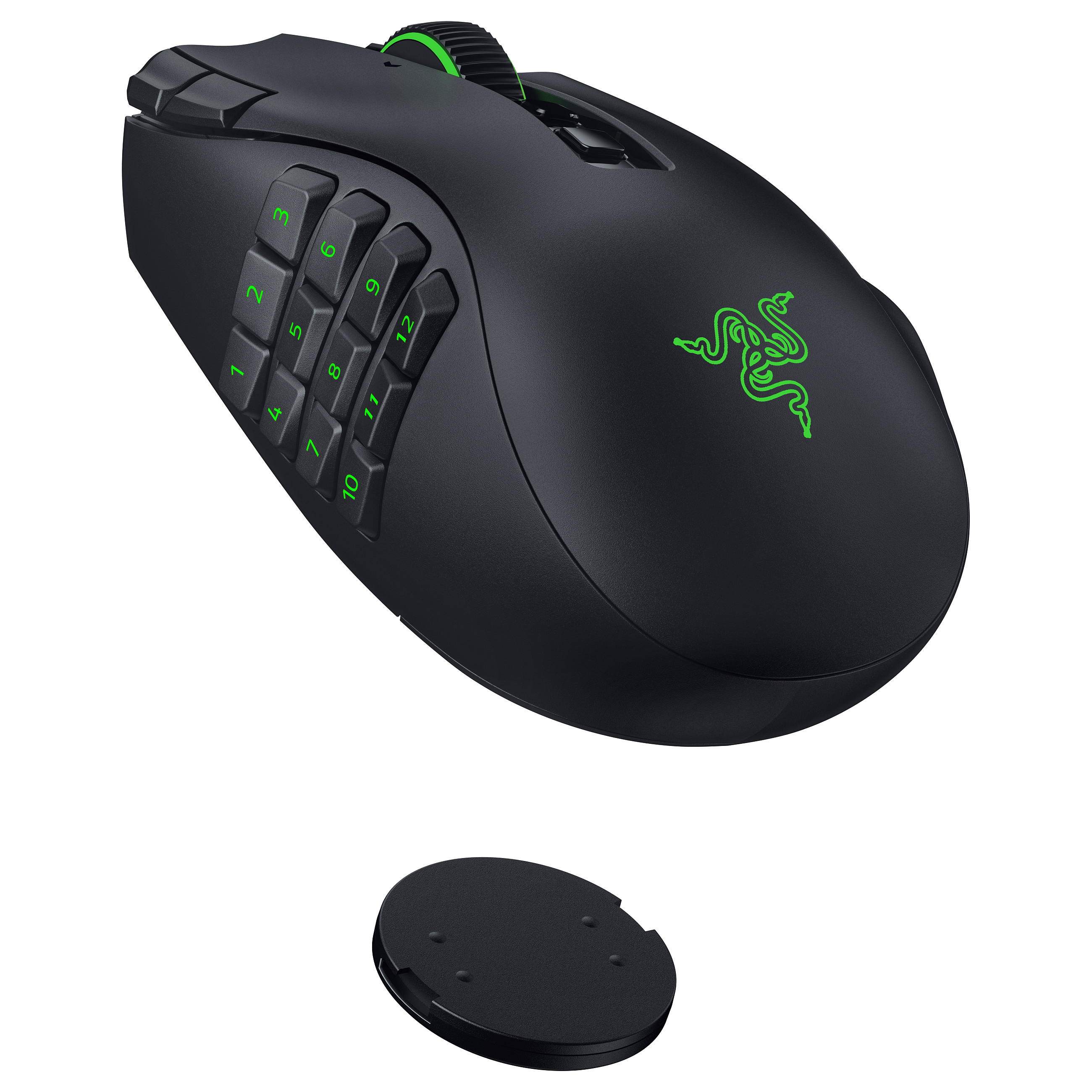 Maus Gaming pa Kabllo Razer Naga V3 Pro, Wireless 2.4GHz + Bluetooth, 50000 DPI, 23 Butona, RGB - Zezë 6