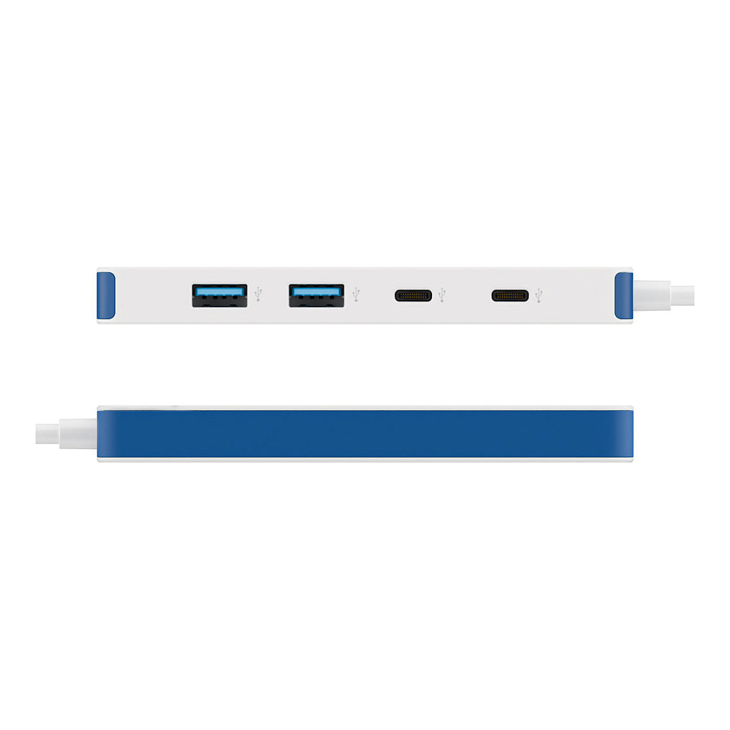 Hub Targus HyperDrive Flex HD5201BUGL / 4x USB-C / 5Gbps – Blu/Bardhë 6