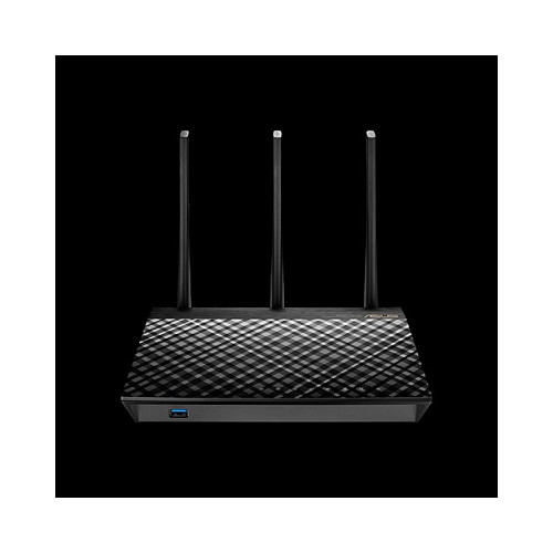 ASUS, RT-AC1900U, Ruter, Wi-Fi 5, AC1900, Dual-Band, 1× Gigabit WAN + 4× Gigabit LAN, AiMesh, 1× USB 3.0 + 1× USB 2.0, Zi 5