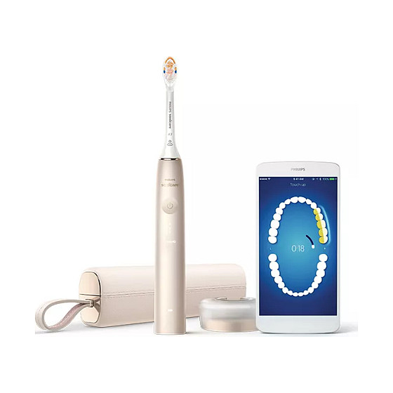 Furçë dhëmbësh elektrike Philips Sonicare Prestige 9900 HX9992/11 / SenseIQ / 5 Modalitete / 3 Intensitete / Pressure Sensor / Bluetooth / A3 Premium All-in-One – Gold 2