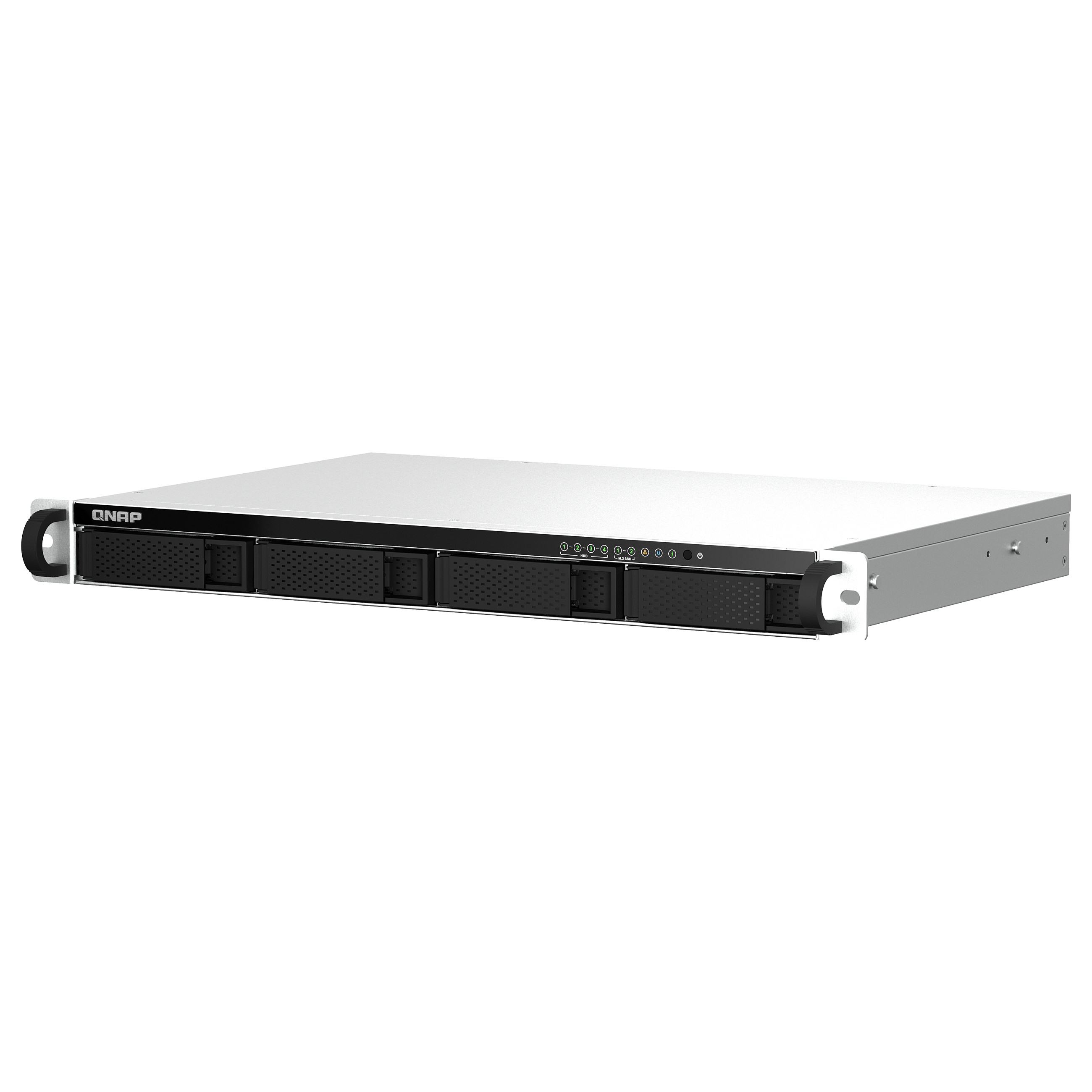 QNAP TS-464eU-8G 4-Bay Rackmount NAS Server – Intel Celeron N5095, 8GB DDR4, 2x 2.5GbE, 2x M.2 NVMe, SATA 6Gb/s 4