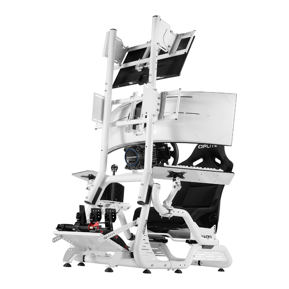 Mbajtëse për Monitor OPLITE S8 On Top Monitor Mount / 1 Monitor / deri 34" / deri 20kg / VESA 75x75–400x200 / Lartësi e Rregullueshme - Bardhë 5