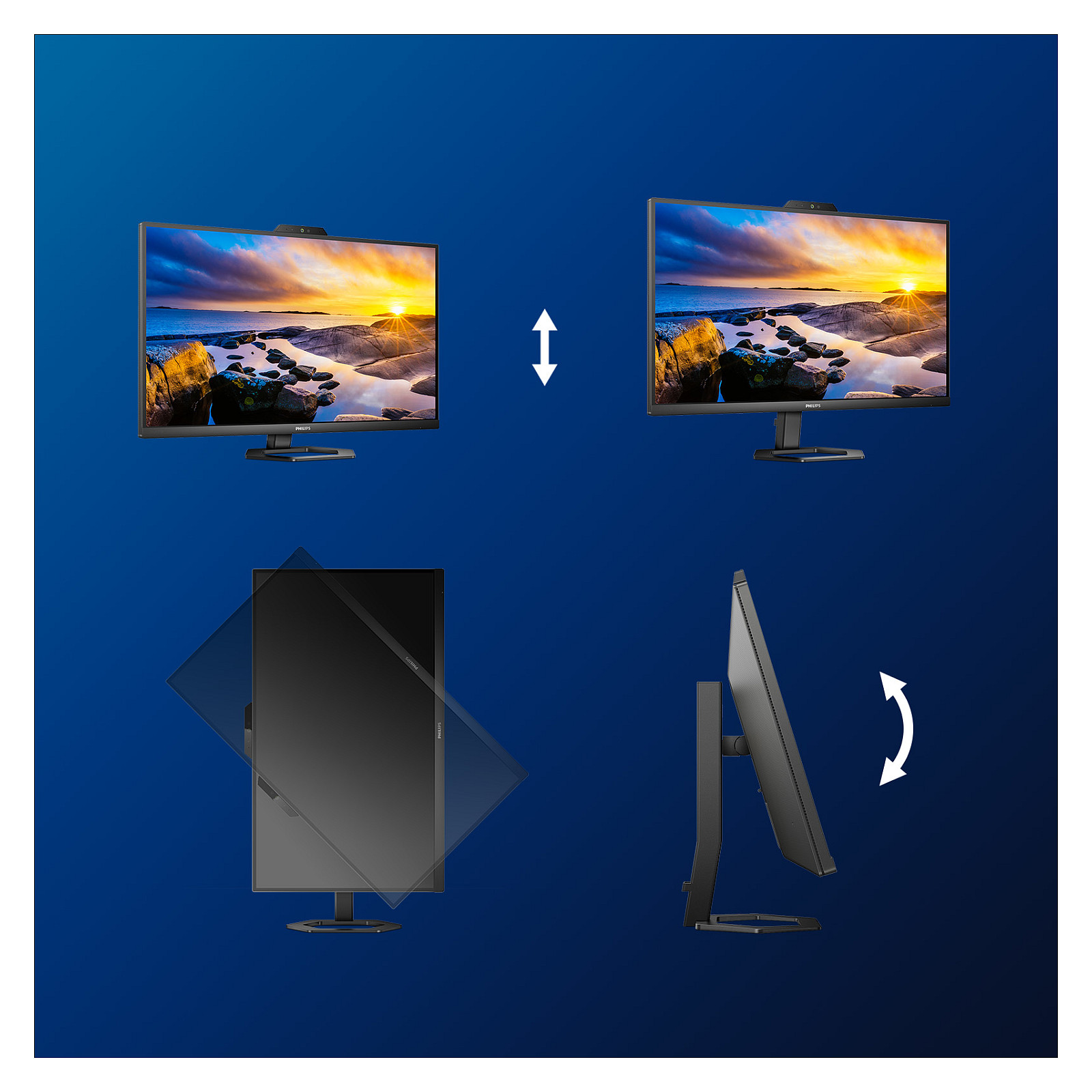 Monitor Philips 27E1N5600HE / 27"/ Quad HD LCD IPS / 75Hz / 4ms / USB-C+HDMI+DP - Zezë thumbnail 4