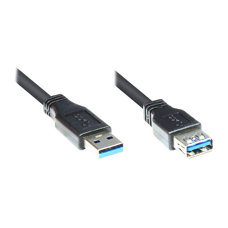 Kabllo USB Good Connections 2710-MB002, USB 3.0, USB-A Mashkull në Micro USB-B Mashkull, 5Gbps, 0,2m - Zezë 5