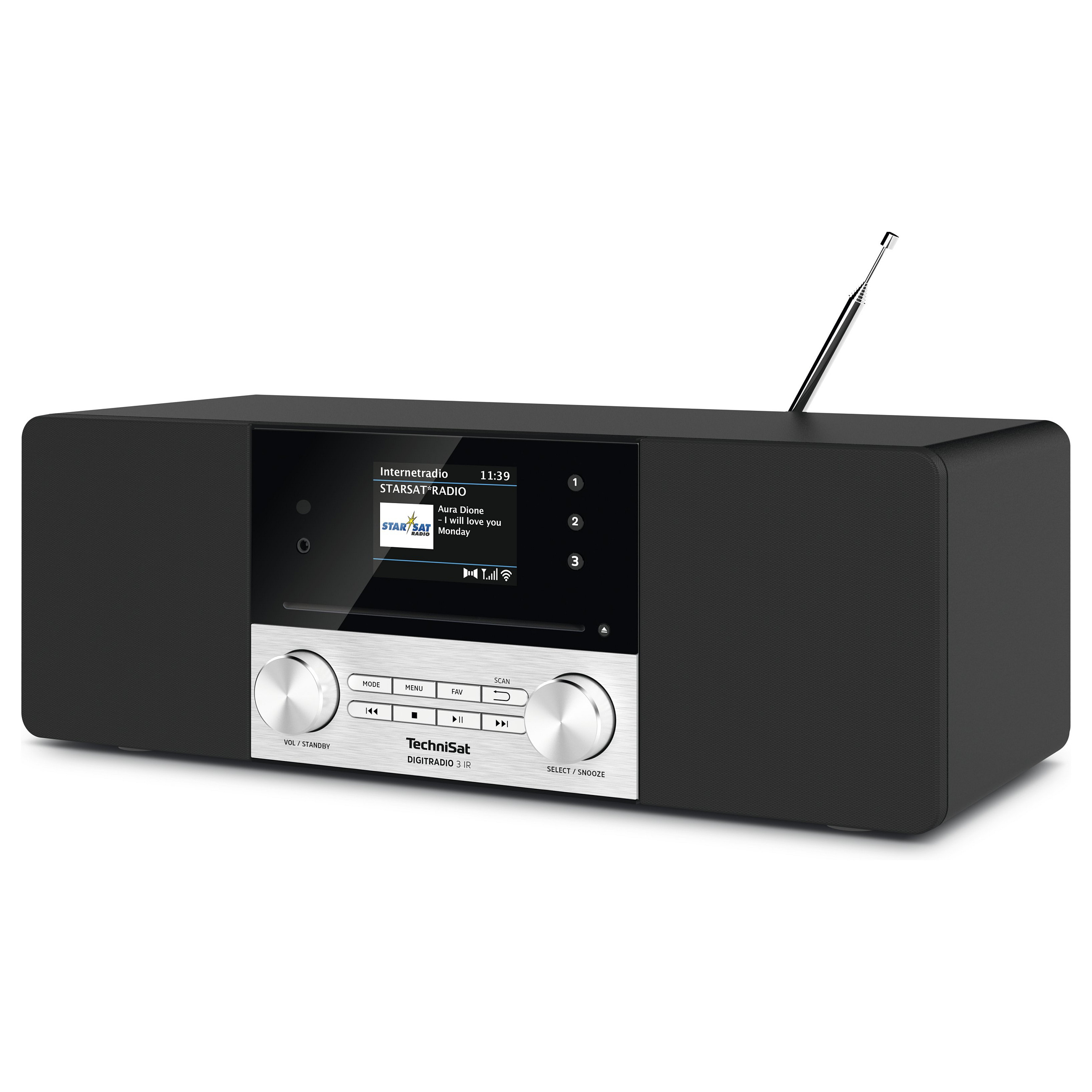 Radio Portative TechniSat DigitRadio 3 IR, DAB, FM, 20W, TFT 2.8" 3