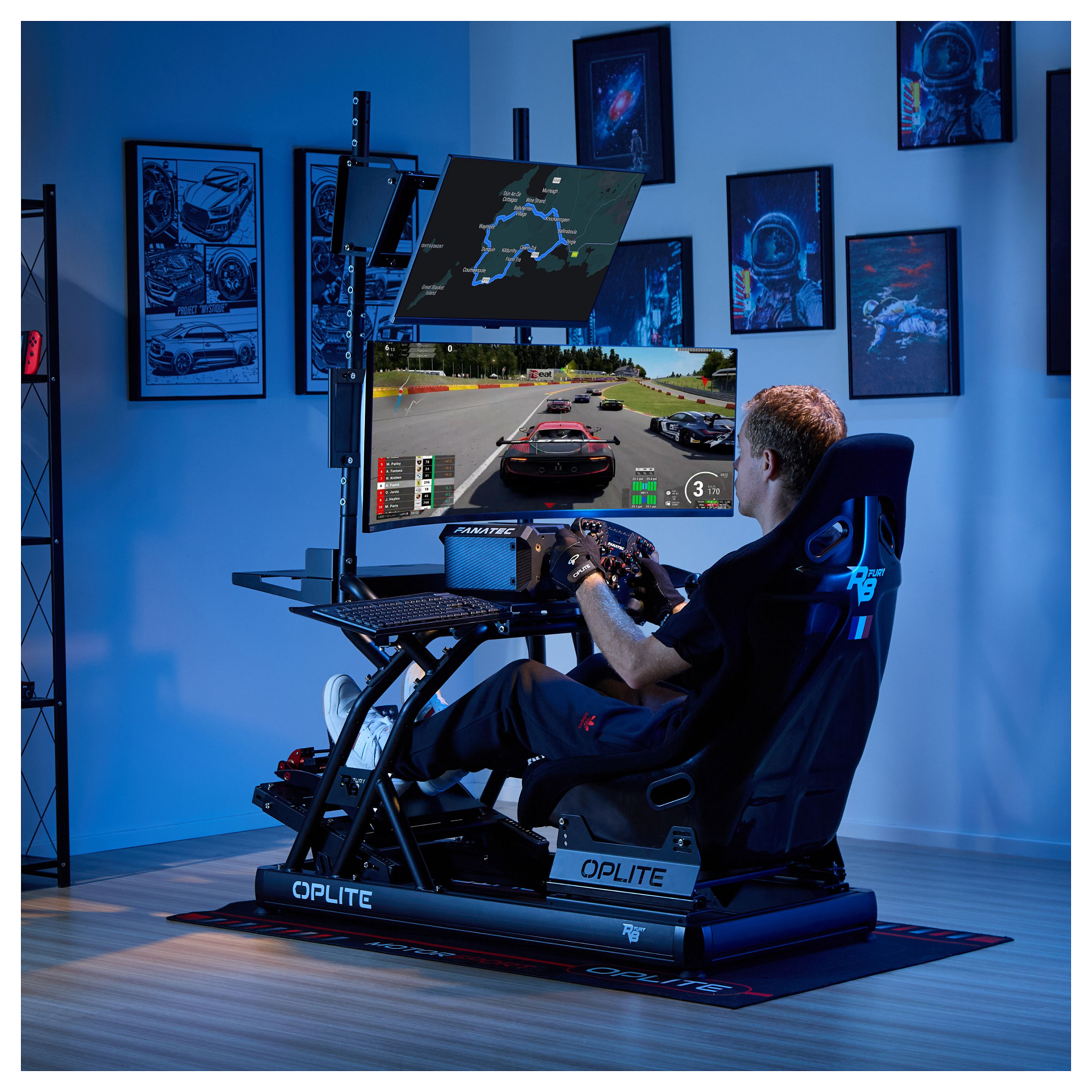 Mbajtëse për Monitor OPLITE OP-R8-SMSB / 1 Monitor / deri 57" / deri 30kg / VESA 75x75–400x200 / Lartësi e Rregullueshme - Zezë 6