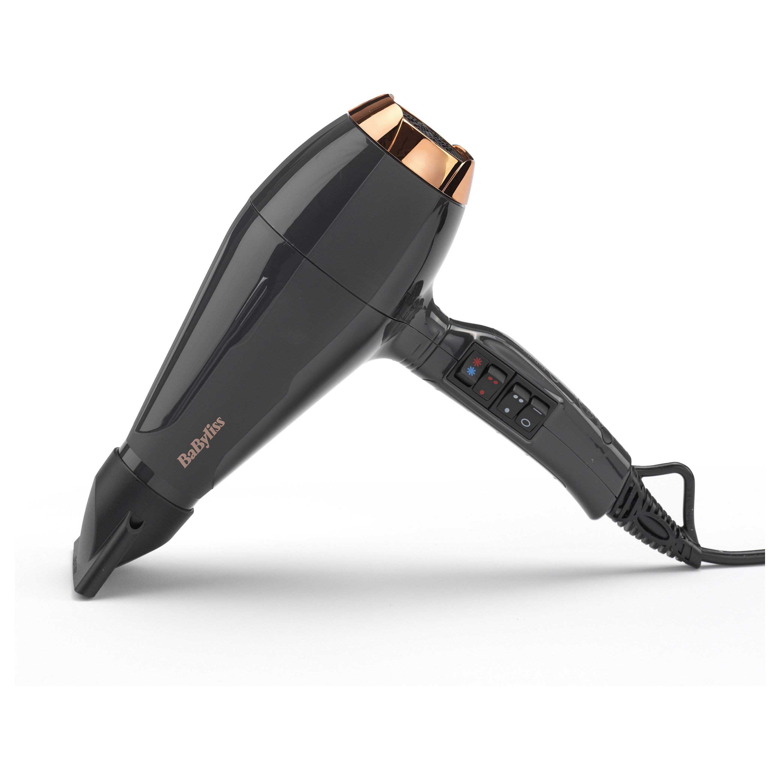 Tharëse për Flokë BaByliss 6719DE Air Pro 2200, 2200W, Motor AC, 2 Shpejtësi, 3 Temperatura, Jonizues, Difuzor - Zezë, Ari 7