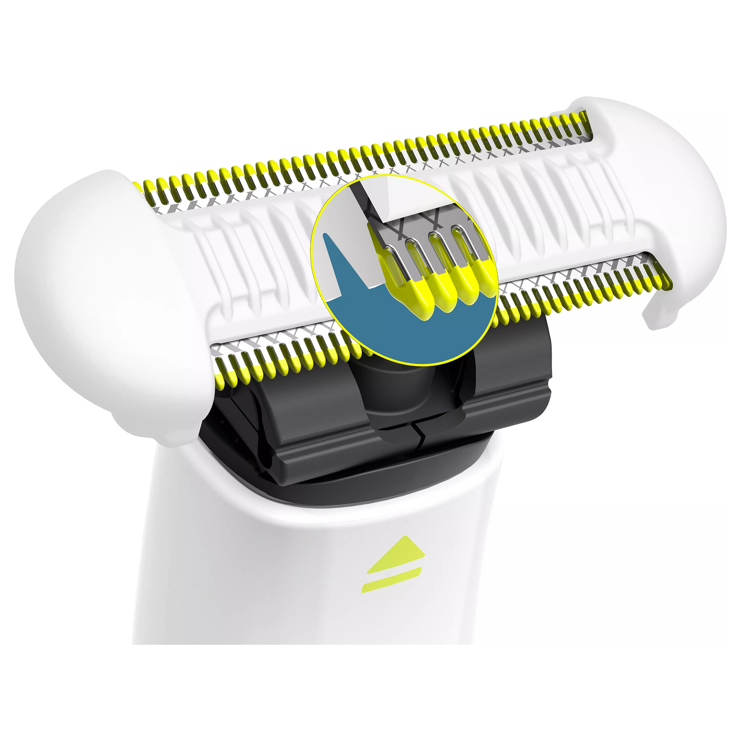 Teh zëvendësues për makinë rroje Philips OneBlade QP229/52 / SkinProtect / 2 Anë Prerëse / Wet & Dry / IPX7 / 2 Copë - Bardhë/Gjelbër 4