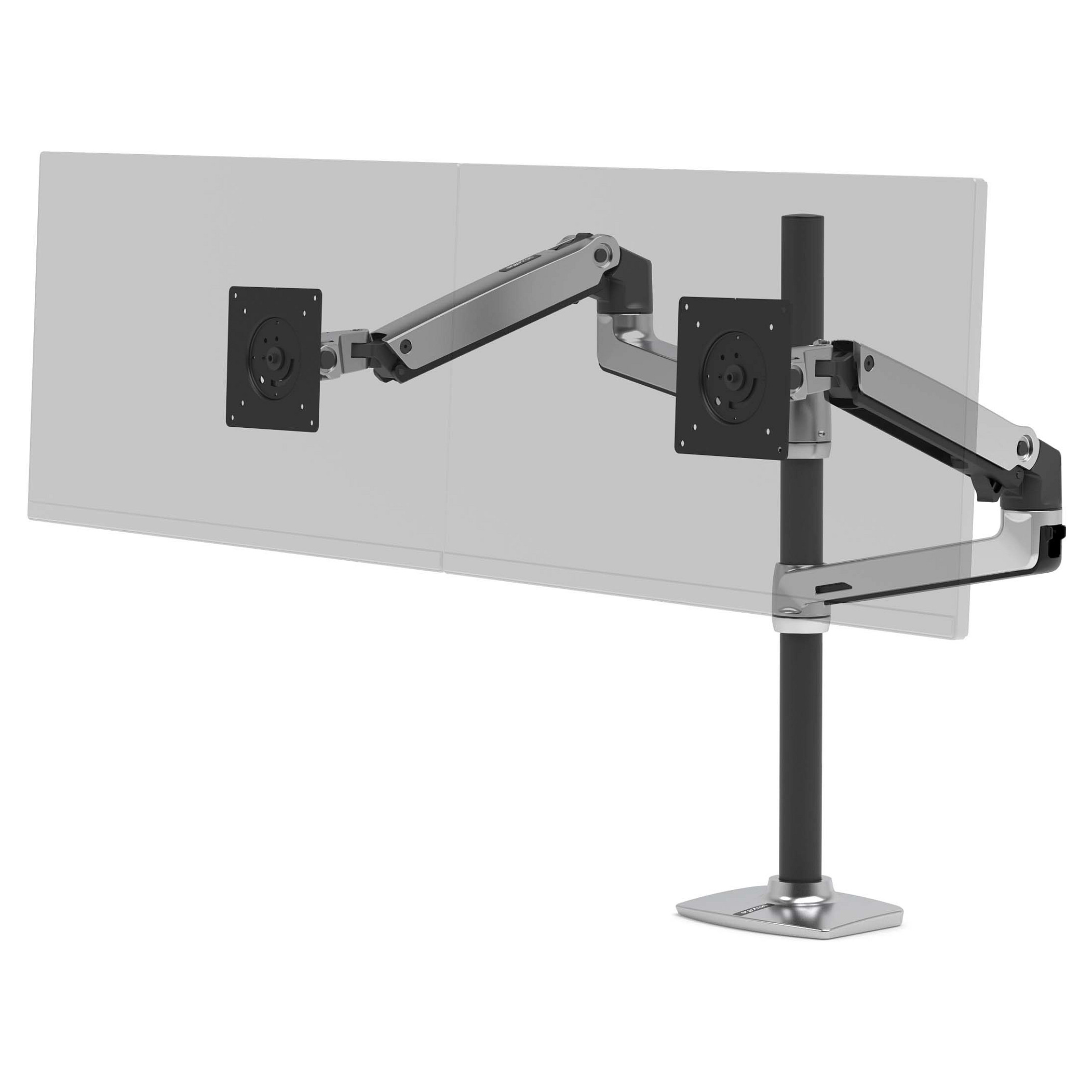 Karrocë Mobile për Monitor Ergotron StyleView Pole Cart 24-818-211, për Monitor deri 24", Kapacitet 6.8 kg, 5 Rrota - Bardhë 5