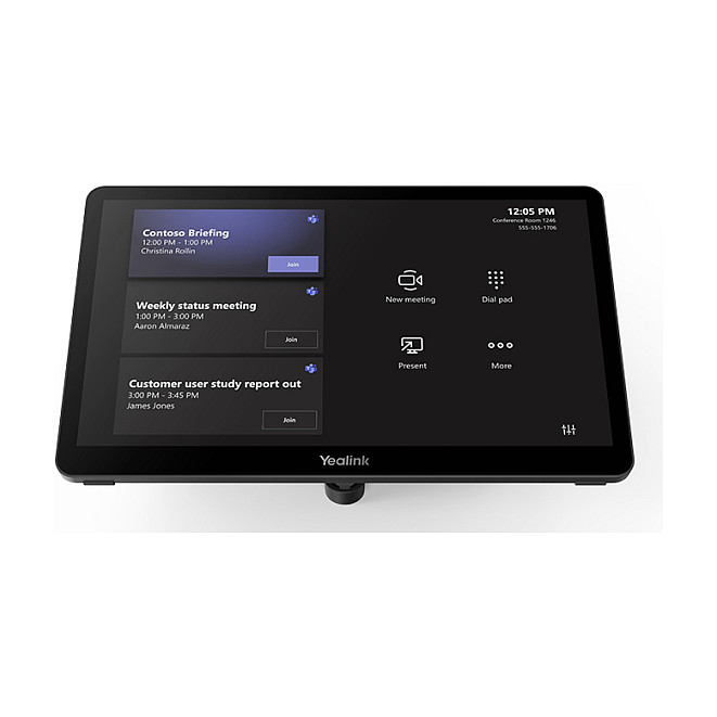 Kontrollues me ekran me prekje Yealink MTouch Plus-MB, 11.6", IPS, Full HD 1920 × 1080, 10 pika prekjeje, Wi-Fi, Bluetooth 5.2 - Zezë