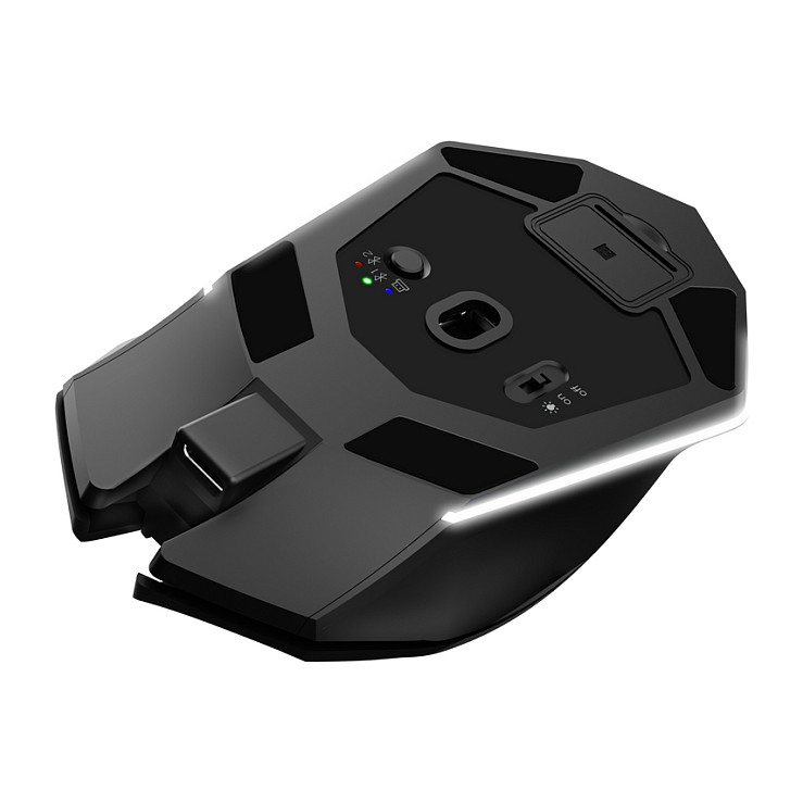 Maus Gaming pa Kabllo Trust GXT 122 Felox+ / 12.000 DPI / 6 Butona / 1000 Hz / 2.4 GHz + Bluetooth / RGB – Zezë 6