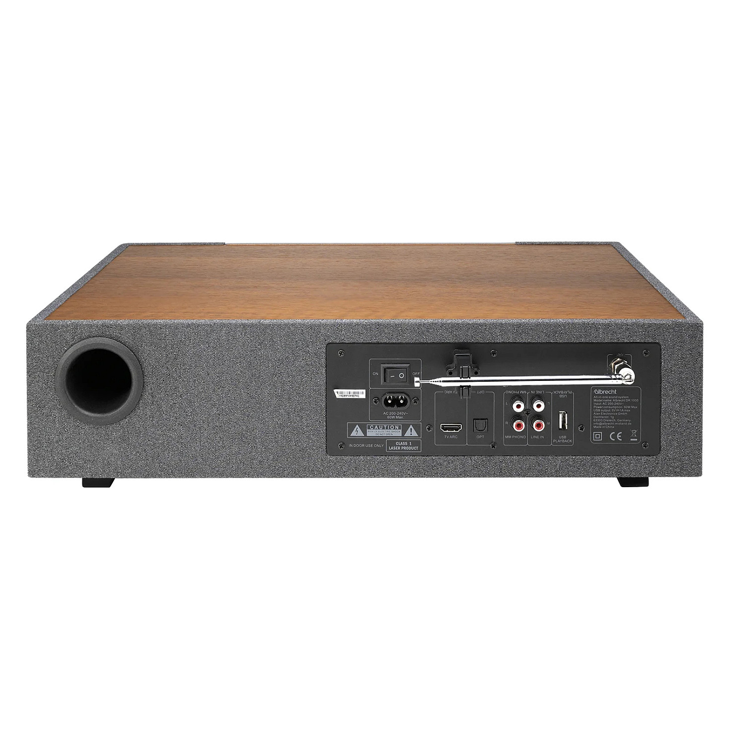 Radio Interneti Albrecht DR 1000, CD, DAB+, FM, Wi-Fi, Bluetooth, 30 W, Ekran LCD 4.3" – Kafe 5