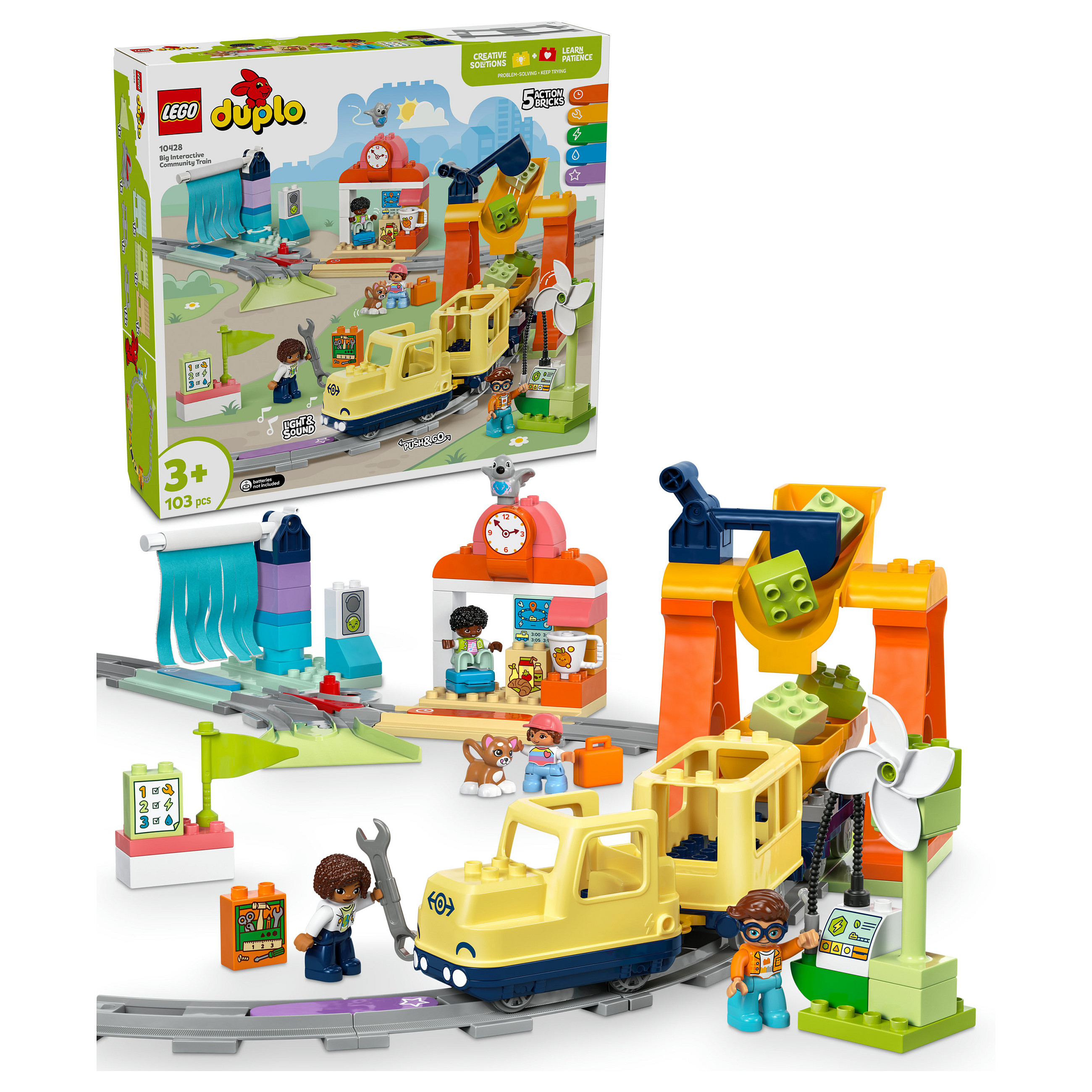 LEGO DUPLO Big Interactive Community Train – Mix thumbnail 2
