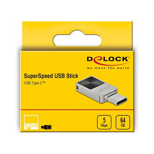 USB Flash Drive STICK DELOCK 5Gbps USB-C 64GB - Hiri thumbnail 5