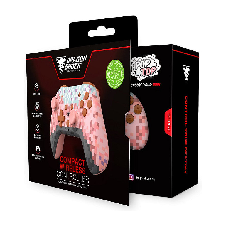 Konzolë Nintendo DragonShock Poptop Wireless Cubes - Rozë 6
