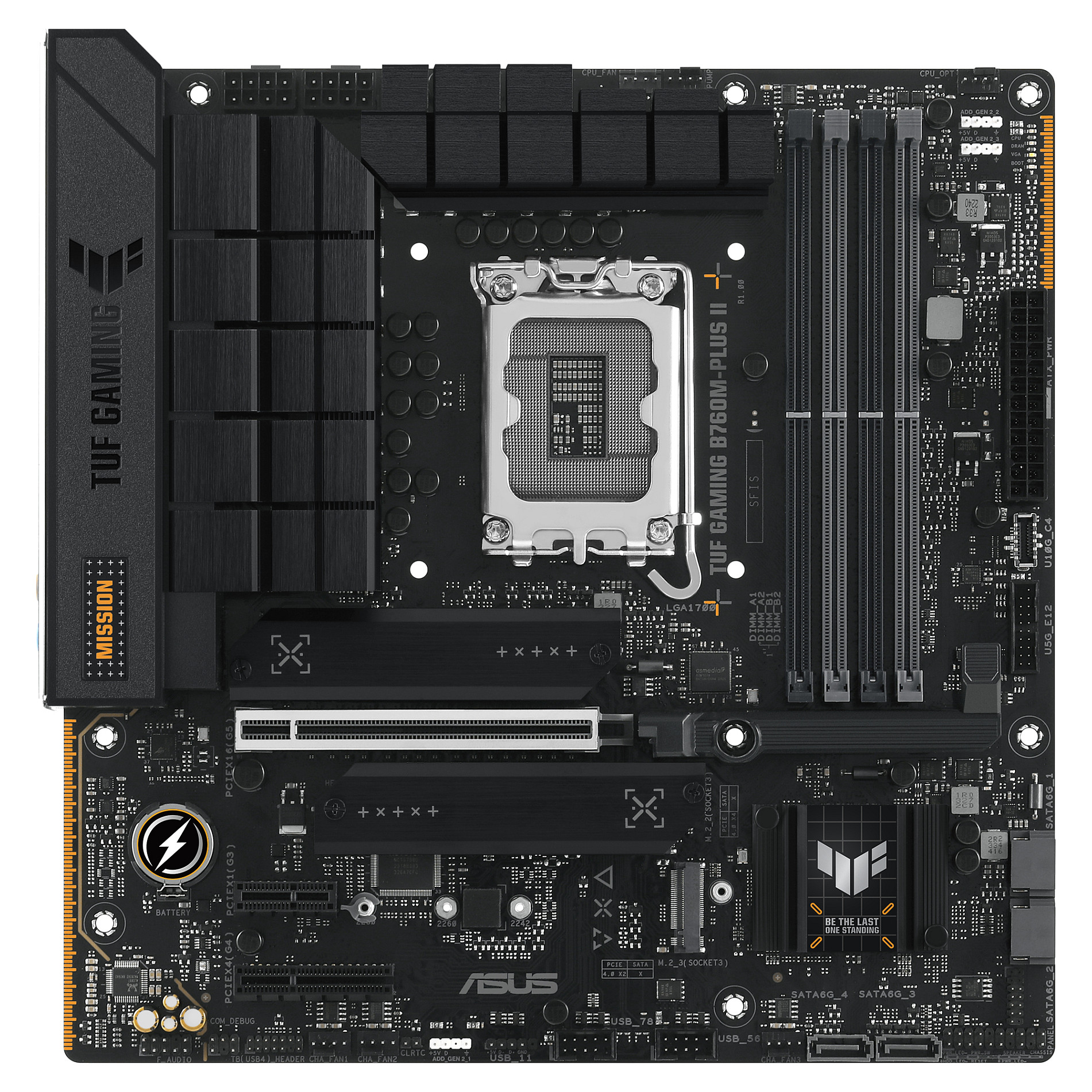 Pllakë Amë MB Intel ASUS TUF GAMING B760M-PLUS II / LGA 1700 / DDR5 / mATX / HDMI+DP