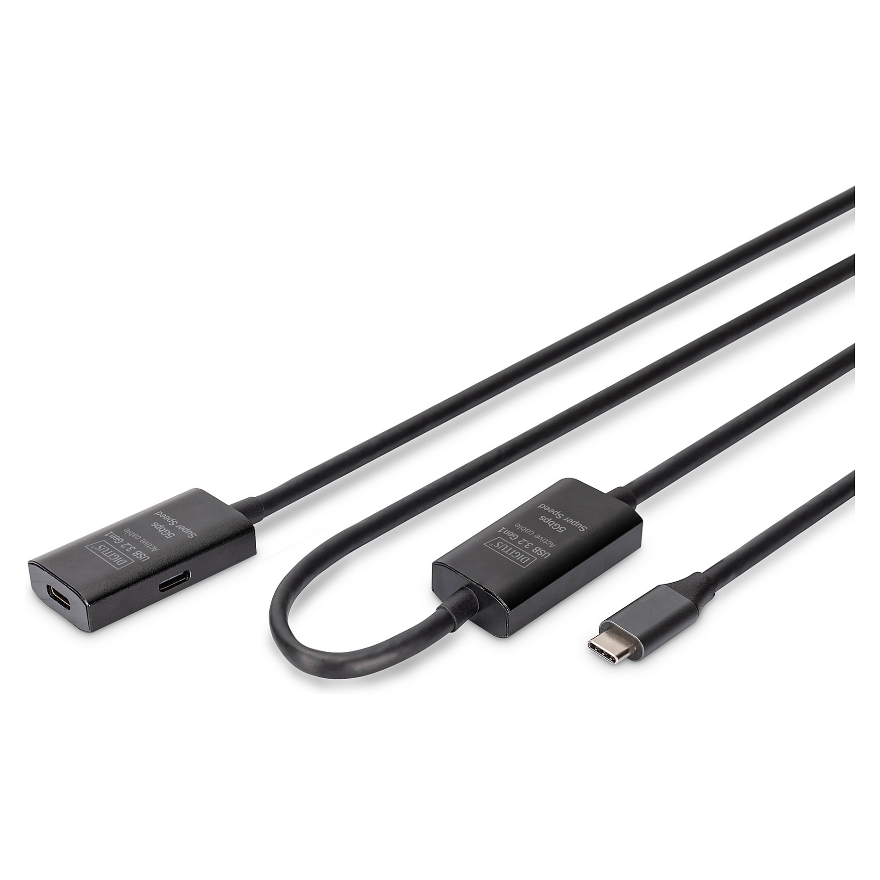Kabllo USB DIGITUS AK-300117-003-S, USB 3.0, USB-A në Micro-USB B, 0.25 m - Zezë 5