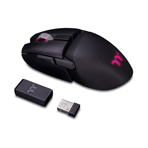 Maus Gaming Thermaltake Argent M5 Wireless / GMO-ARW-WDOOBK-01 / Sensor Optik PixArt PMW-3335 / 16000 DPI / 2.4GHz & Bluetooth & Wired USB / Bateri – Zezë 2