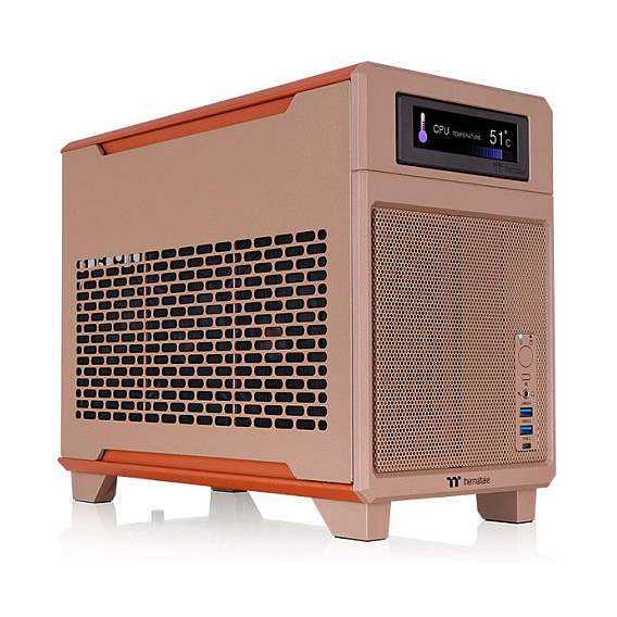 Kasë Mini Thermaltake TR100 – Portokalli thumbnail 2