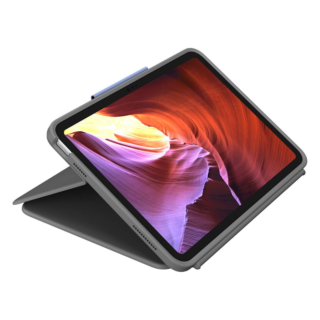 Tastierë për Tablet Logitech Rugged Folio / iPad 10.9" 10th Gen / QWERTY English / Smart Connector / 4 Mënyra Përdorimi / Mbrojtje ndaj Goditjeve – Gri 4