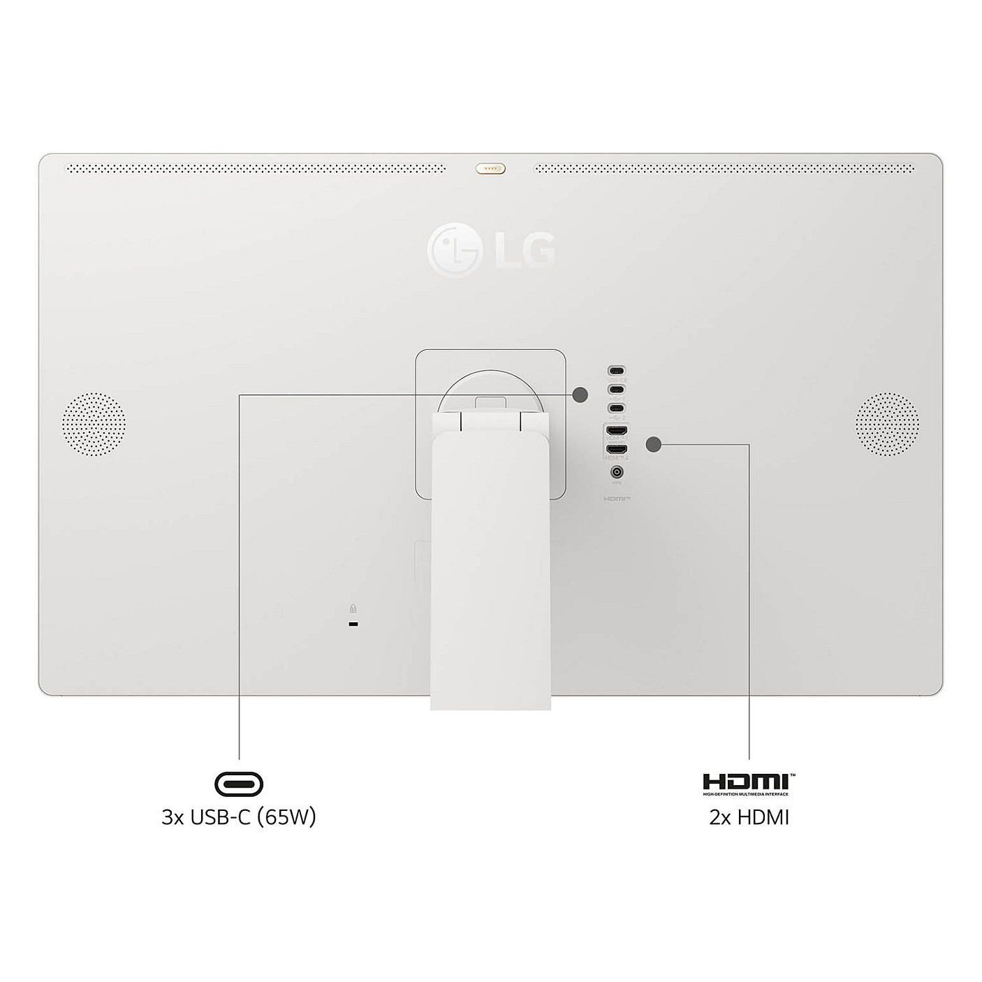 Monitor LG 32U889SA-W / 31.5" / 4K Ultra HD IPS LCD Touch / 60Hz / 5ms / USB-C+HDMI - Bardhë thumbnail 6