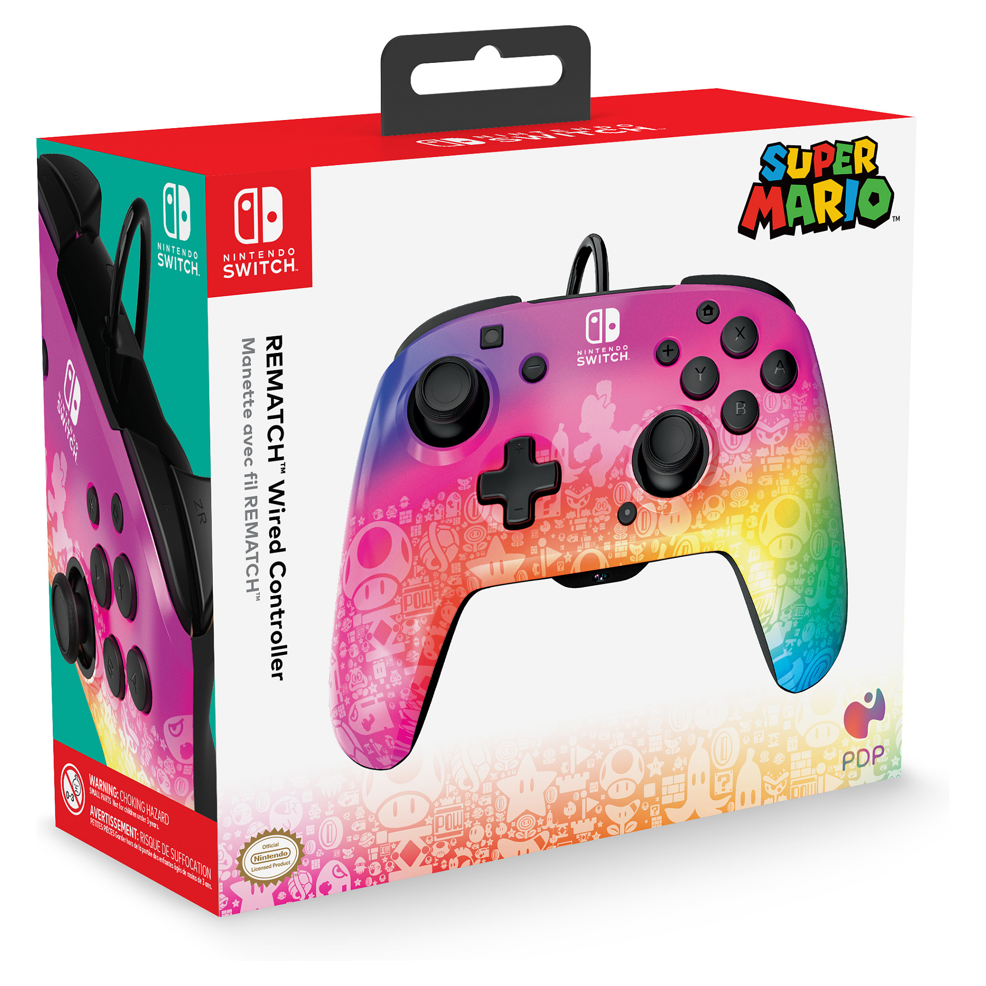 Kontroller Nintendo PDP Rematch Star Spectrum Switch - With Colors 8