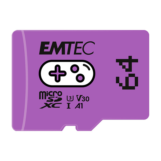 Kartë Memorie SD CARD Emtec m64GB UHS-I U3 V30 A1 Gaming Purple