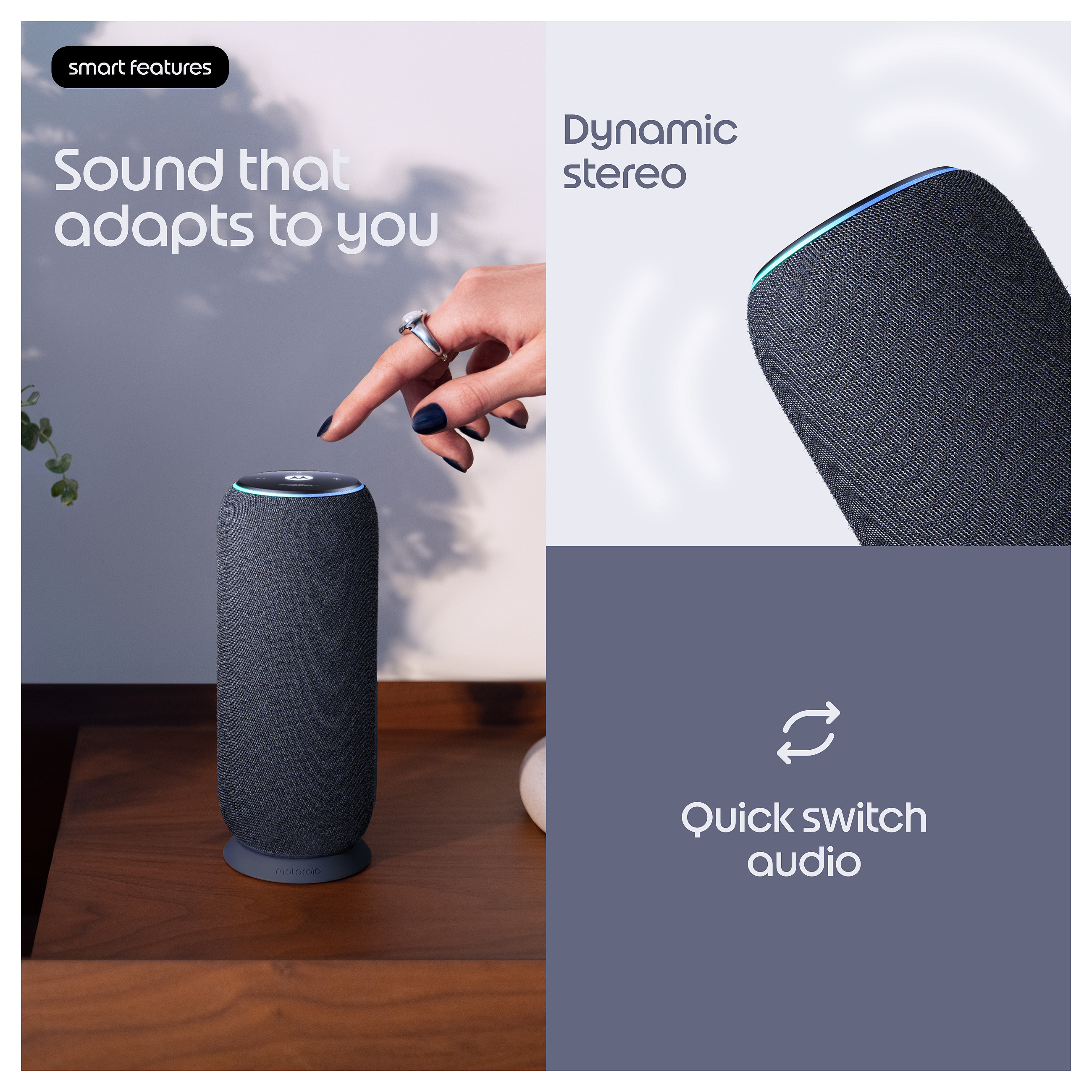 Altoparlant Motorola Moto Sound Flow, 30W, Sound by Bose, Wi-Fi 5, Bluetooth 5.0, IP67 - Zezë 9