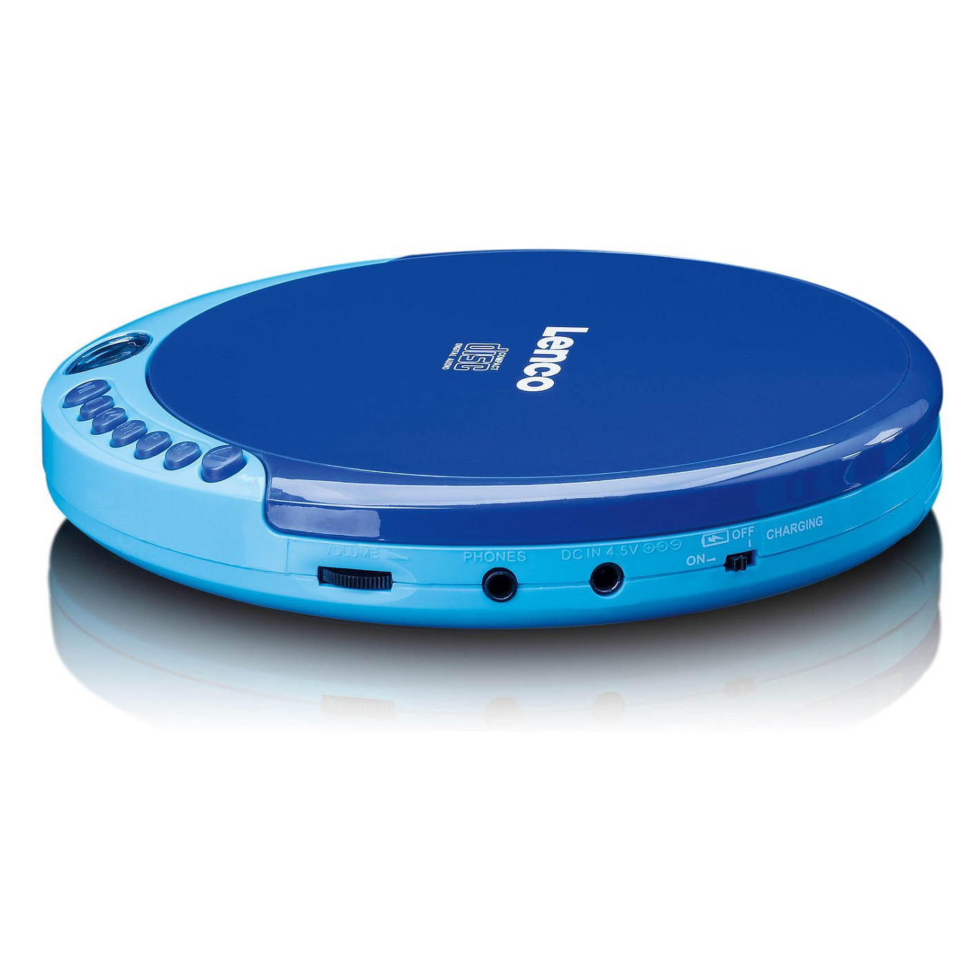 CD Player Portativ Lenco CD-011BU, CD, CD-R, CD-RW, Ekran LCD, Dalje Kufjesh 3.5mm,  Shuffle - Blu 3