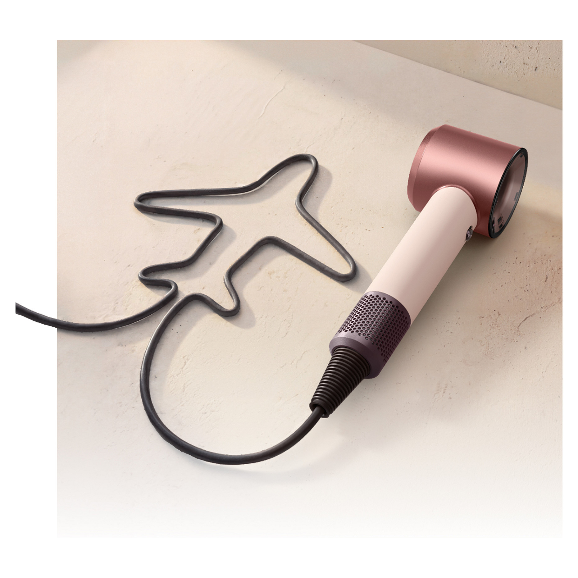 Tharëse për flokë Dyson Supersonic Travel / 110.000 RPM / Air Multiplier / 3 Nxehtësi / 2 Shpejtësi / 100-240V – Rozë/Krem 4