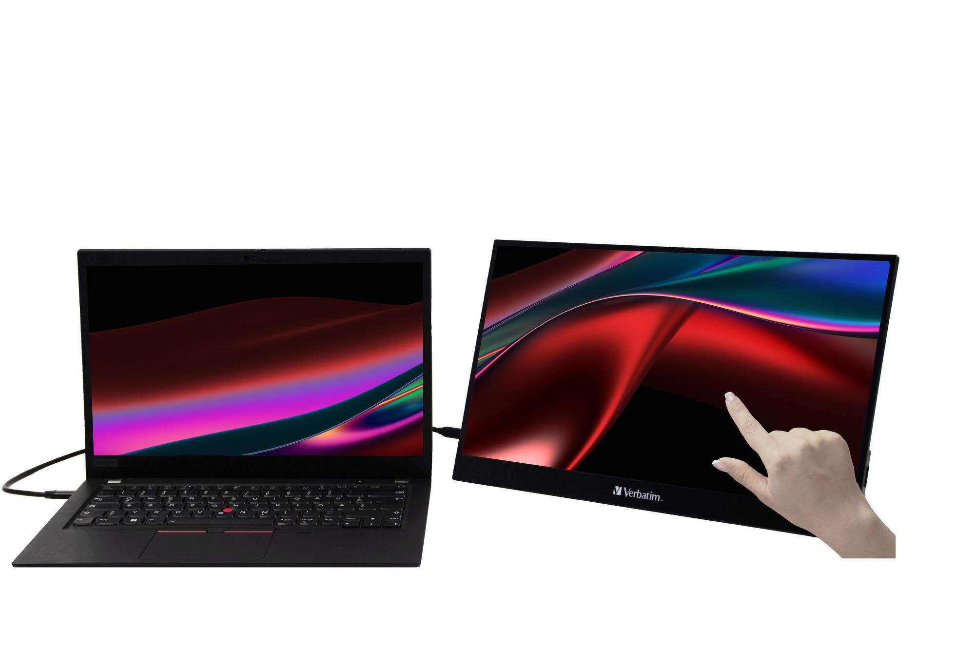 Monitor Portativ Verbatim PMT-15 / 15.6" / 4K UHD IPS / 60Hz / 5ms / Mini HDMI+USB-C - Zezë 4