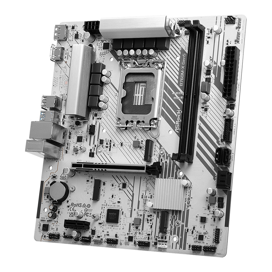 Pllakë Amë Intel ASROCK B760M-X GEN5 Intel S1700 / DDR5 / HDMI+DP thumbnail 4