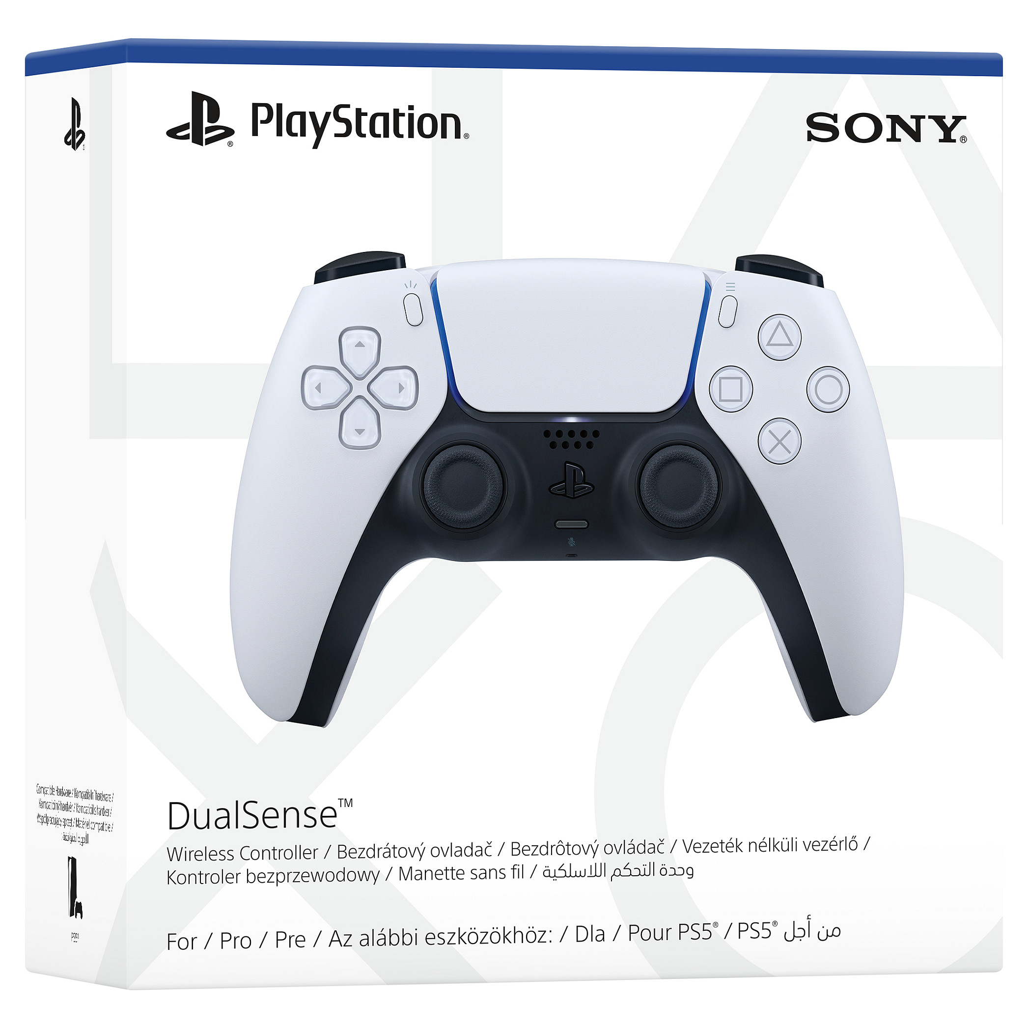 Kontroller për Sony DualSense / Wireless / Bluetooth / PS5 – Bardhë thumbnail 2
