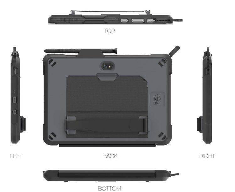 Aksesorë për tablet Targus Field Ready / Samsung Galaxy Tab Active4 Pro / Active5 Pro - Zezë