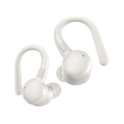 Kufje pa kabllo Belkin SoundForm ActiveFit, AUC016HQCR, 6mm, Bluetooth 5.4, TWS, Mikrofon, IP54 - Bardhë