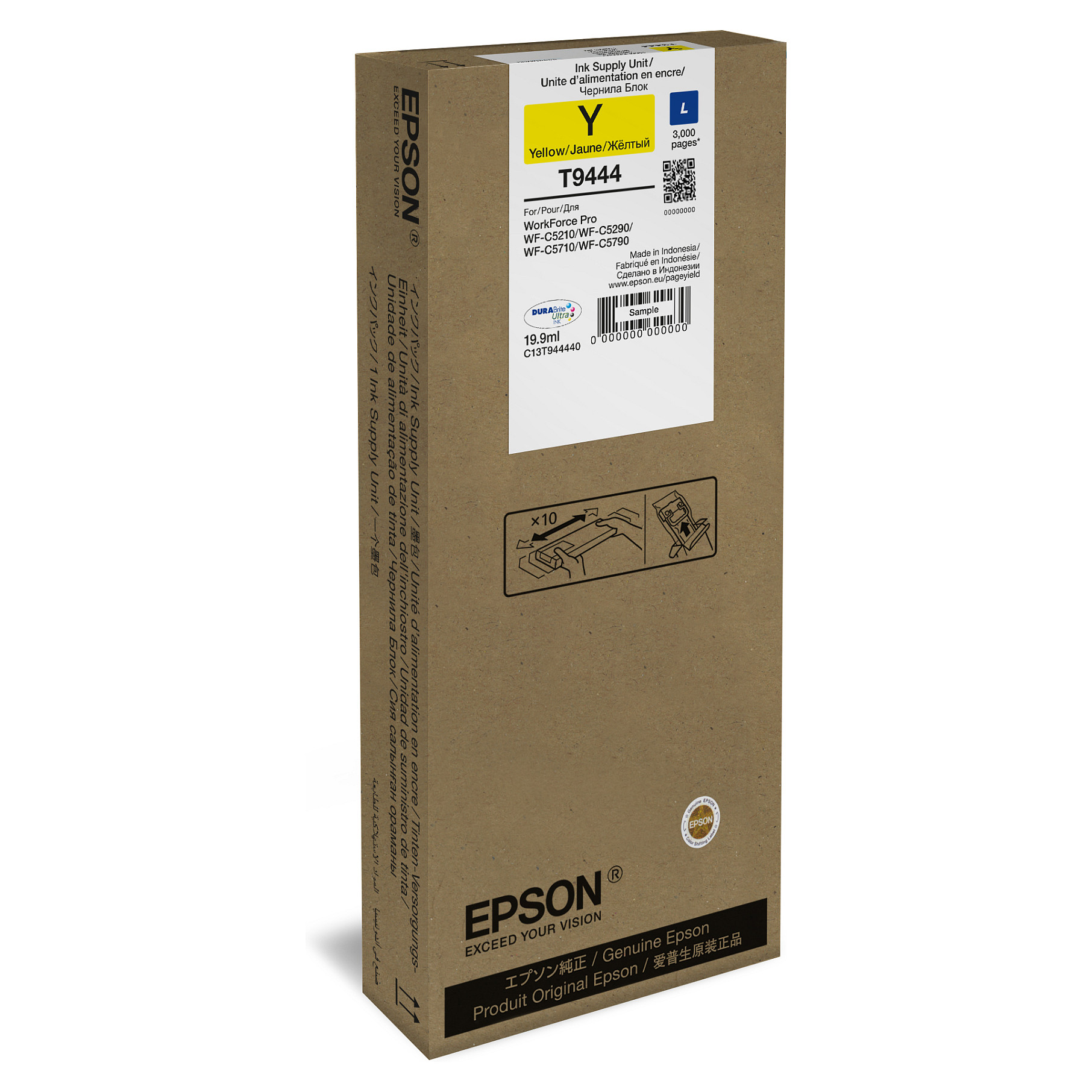 INK Epson T9444 / C13T944440 - Verdhë thumbnail 2