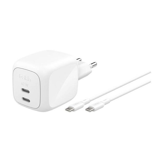 Adapter Belkin BoostCharge Compact, USB-C, Power Delivery 3.1, 45W - Bardhë 9