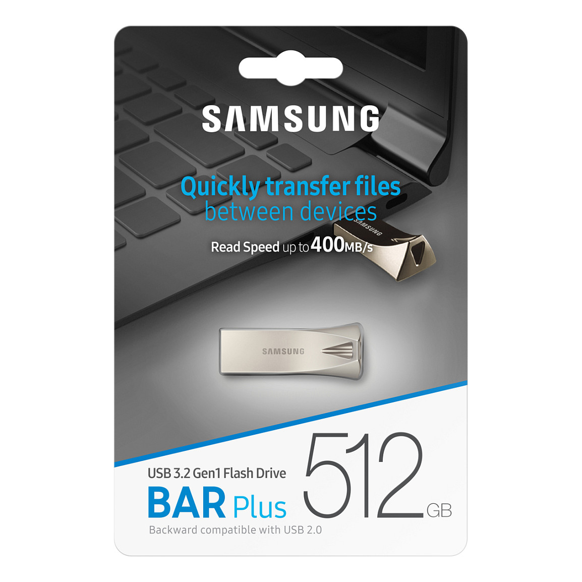 USB Flash Drive / Samsung / BAR Plus / 512GB / USB-A 3.1 / Argjend thumbnail 6