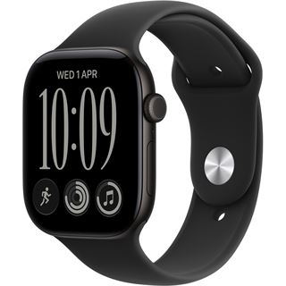 Apple Watch Series 12, 42mm, GPS + Cellular, Black Aluminium, Black Sport Band - S/M