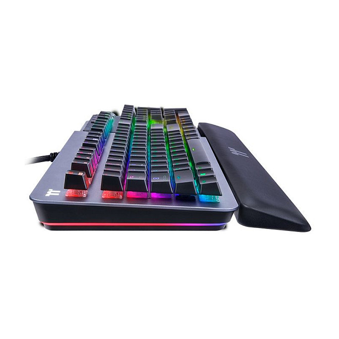 Tastierë Gaming Thermaltake Argent K5 RGB / GKB-AGK-SSSIUS-01 / Wired USB / Full-Size / Cherry MX Speed Silver / US Layout / Aluminium / RGB – E Hirtë/Zezë 3