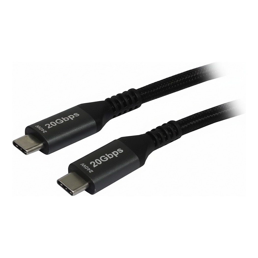 Kabllo USB Synergy21 S215326V2, USB 3.1 Gen 2, USB-C Mashkull në USB-A Mashkull, 10Gbps, 3A, 1m - Zezë 2