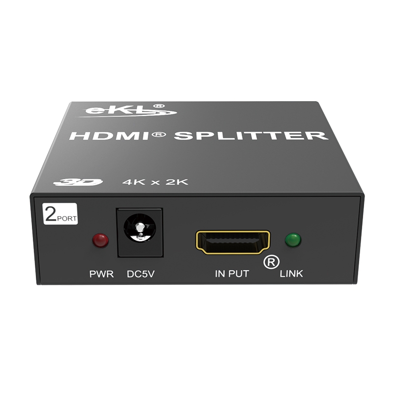 eKL MiniHS102-B HDMI Splitter 1x2, 4K UHD, HDMI 1.4, 30Hz, Black 3