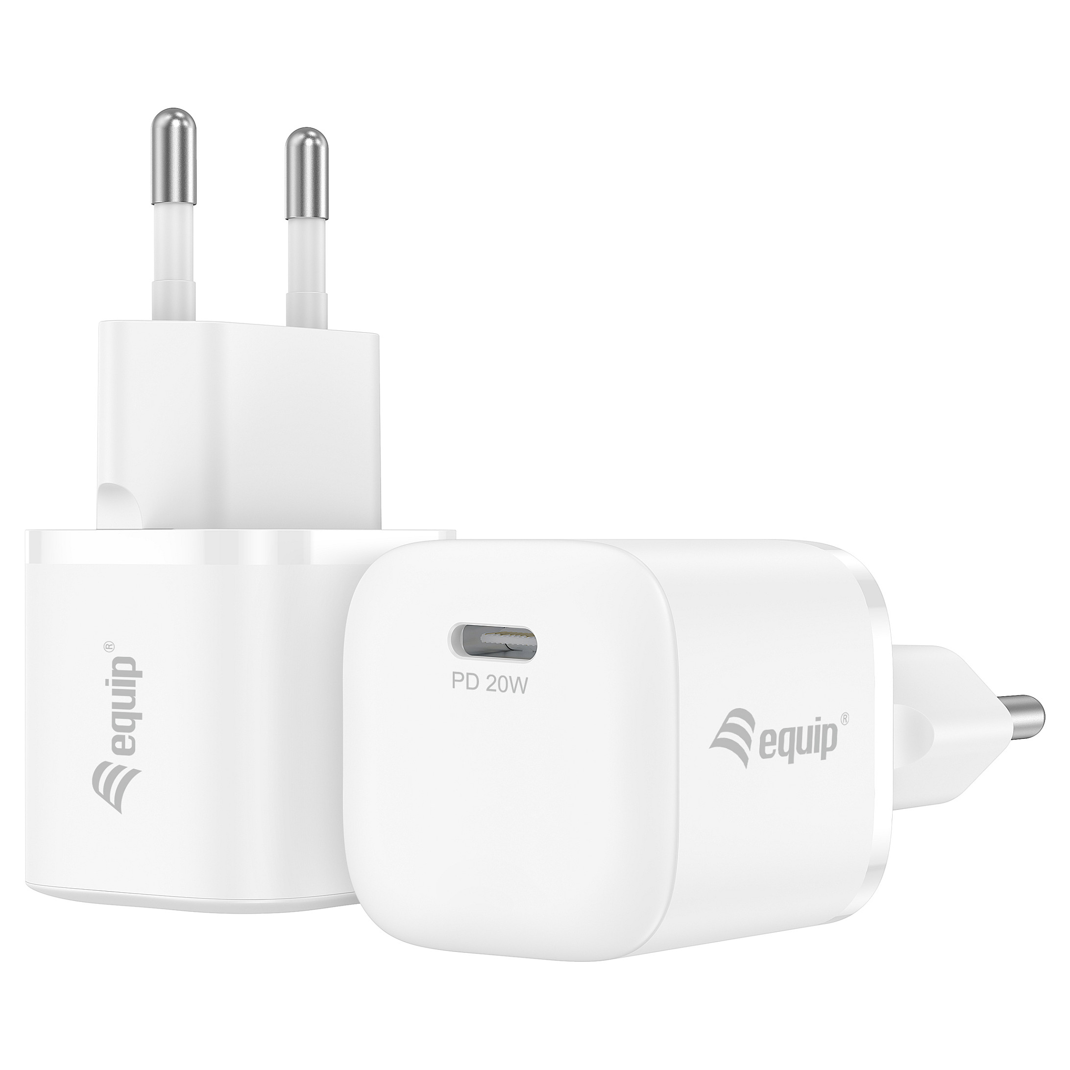Adapter Equip 1-Port USB-C PD / 25 copë - Bardhë thumbnail 5