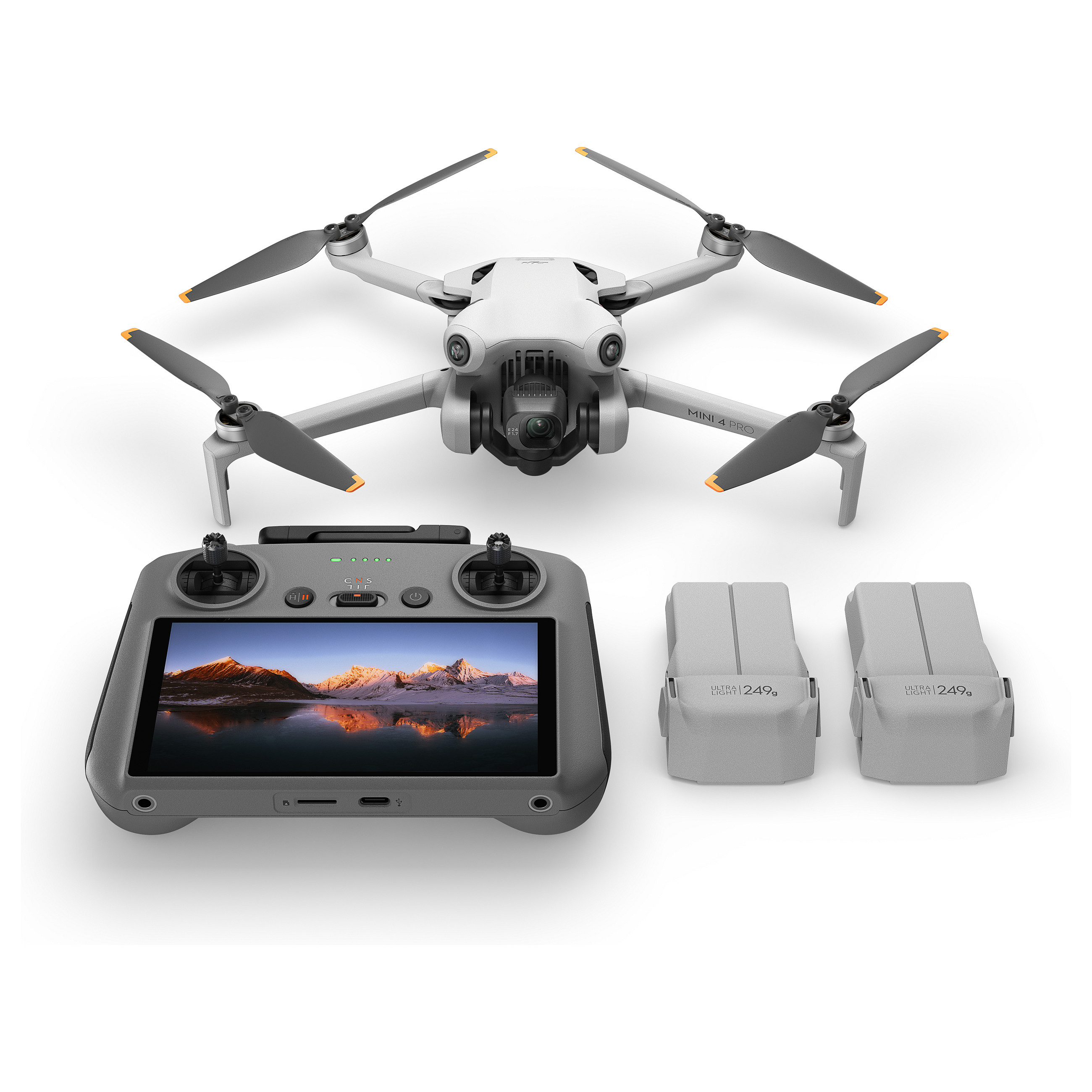 DJI Mini 4 Pro Fly More Combo (DJI RC 2) – Dron me Kamerë 4K, 48MP, Sensor 1/1.3", 3 Bateri – Gri 3