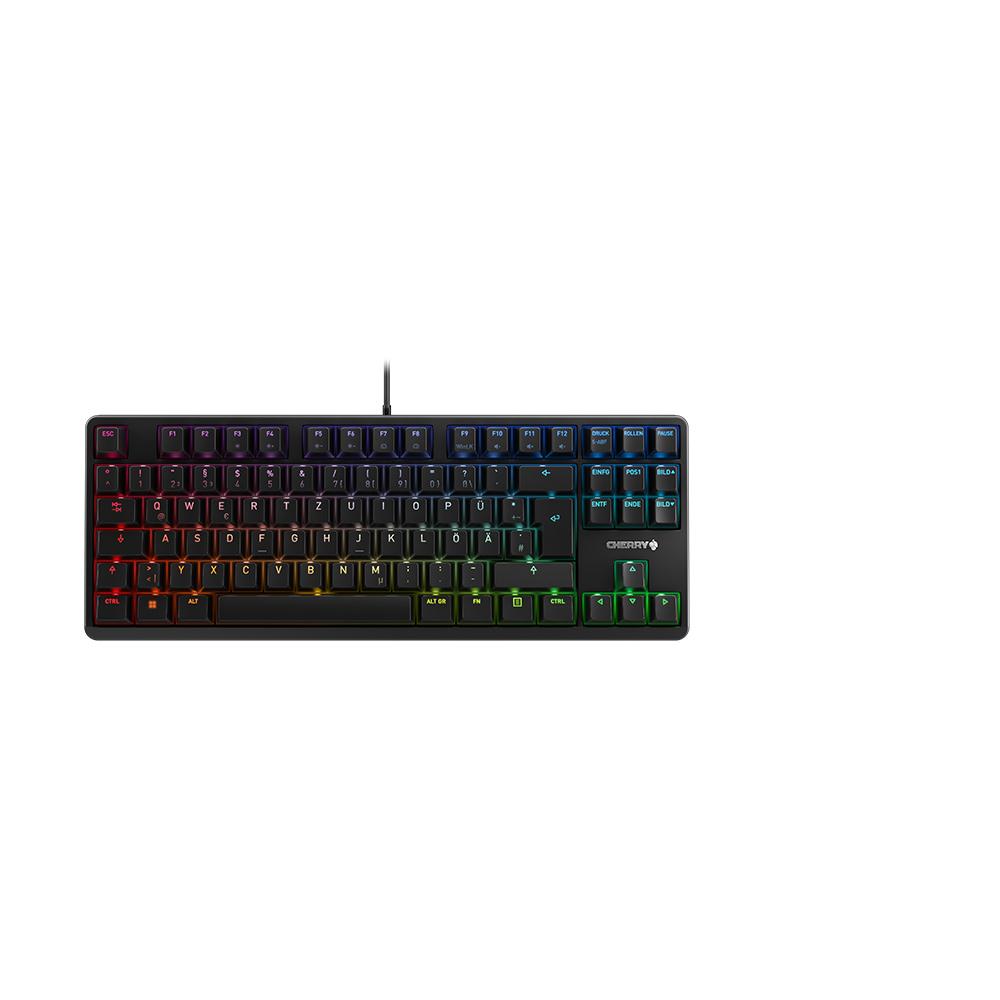 Tastierë Gaming CHERRY G80-3000N RGB TKL / G80-3833LWBDE-2 / Wired / QWERTZ DE / MX Silent Red / RGB / 88 Taste – Zezë 2