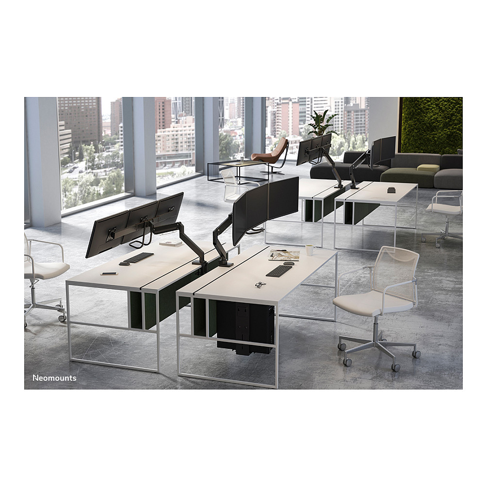 Mbajtëse për Monitor Neomounts NM-D775DX3BLACK , 3 Monitorë , 17–27" , deri 6kg për monitor , VESA 75x75 & 100x100 - Zezë 10