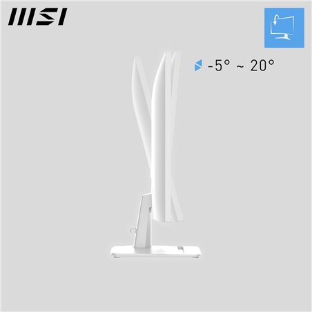 Monitor MSI Pro MP275W E2 / 27" / Full HD IPS / 120Hz / 4ms / HDMI+DP+VGA - Bardhë thumbnail 4